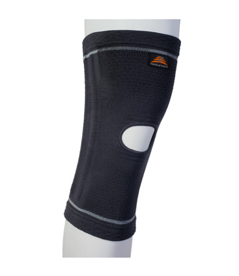 Ελαστική επιγονατίδα με οπή και τέσσερις  πλαστικές μπανέλες 